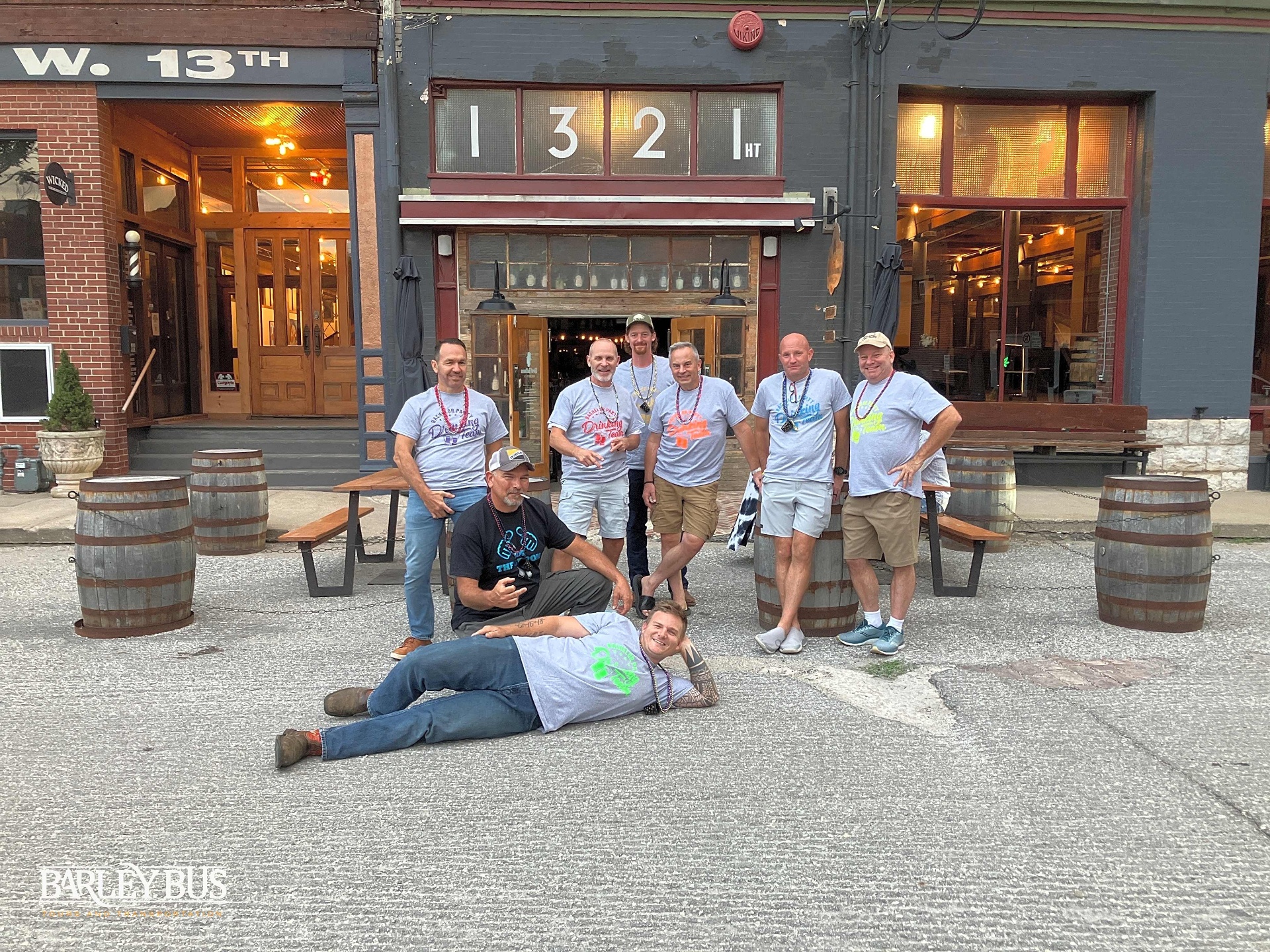Corporate team at a Kansas City distillery