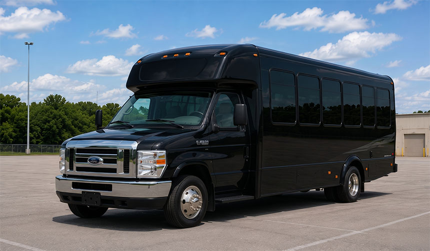 20-passenger party bus exterior
