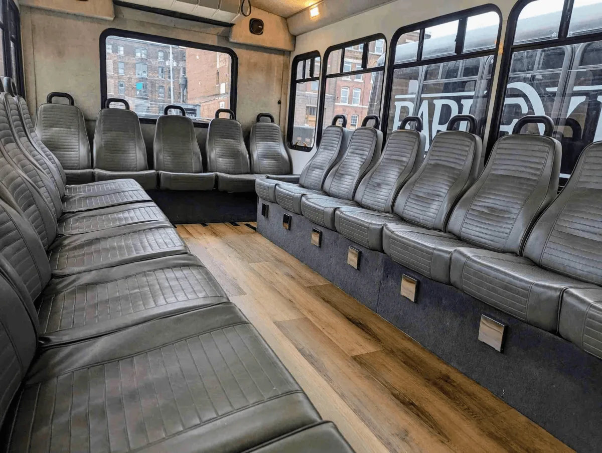 20-Passenger Bus interior